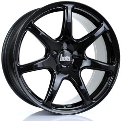 BOLA B7 Alloy Wheel GLOSS BLACK 18x8.5 5X120.65 76mm CB ET42 TO 45