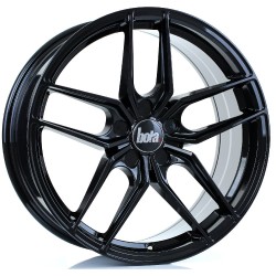 BOLA B11 Alloy Wheel GLOSS BLACK 19x8.5 5X100 76mm CB ET25 TO 52