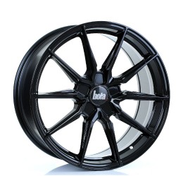 BOLA B16 Alloy Wheel GLOSS BLACK 19x8.5 5X100 76mm CB ET25 TO 45