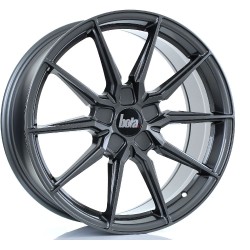 BOLA B16 Alloy Wheel GLOSS GUNMETAL 19x8.5 5X100 76mm CB ET25 TO 45