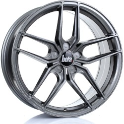 BOLA B11 Alloy Wheel LIGHT GUNMETAL 19x8.5 5X100 76mm CB ET25 TO 45