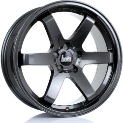 BOLA B1 Alloy Wheel GLOSS GUNMETAL 19x8.5 5X100 76mm CB ET30 TO 45