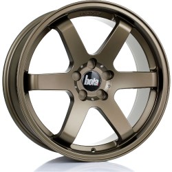 BOLA B1 Alloy Wheel MATT BRONZE 19x8.5 5X100 76mm CB ET30 TO 45