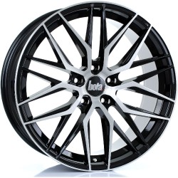 BOLA B22 Alloy Wheel BLACK BRUSHED FACE 20x9 5X120 76mm CB ET43