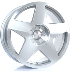 BOLA B10 Alloy Wheel SILVER POLISHED FACE 18x9 5X100 76mm CB ET40 TO 45