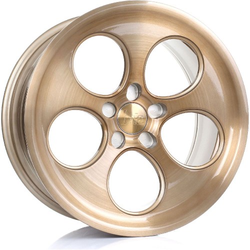 BOLA B5 Alloy Wheel BRONZE BRUSHED POLISHED FACE 18x9.5 5X110 76mm CB ET40 TO 45
