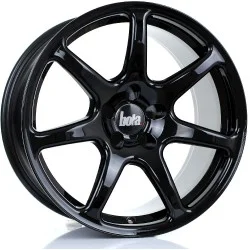 BOLA B7 Alloy Wheel GLOSS BLACK 18x9.5 5X110 76mm CB ET43 TO 45