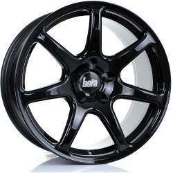 BOLA B7 Alloy Wheel GLOSS BLACK 18x9.5 5X120.65 76mm CB ET43 TO 45