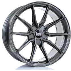 BOLA B16 Alloy Wheel GLOSS GUNMETAL 19x9.5 5X100 76mm CB ET25 TO 45