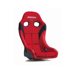 BRIDE ZIEG IV WIDE Fixed Back Bucket Seat Red - Super Aramid Black Shell - FIA Approved