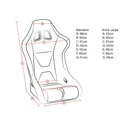 Corbeau Sprint X Racing Bucket Seat