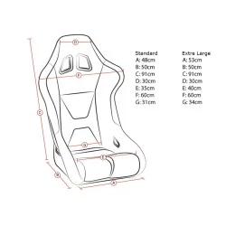 Corbeau Sprint X Racing Bucket Seat