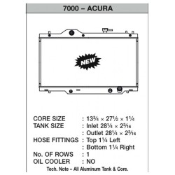 Csf Alloy Aluminium Radiator 02-06 Honda Integra Dc5 Type R K20a