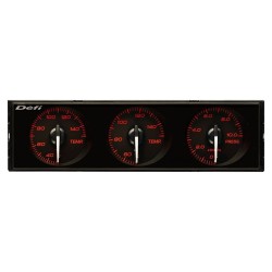 Defi Rhd Din Gauges Red
