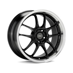 Enkei Pf01ss Alloy Wheel 17 X 8 50/75/5x114.3 Gloss Black W/ Machined Lip