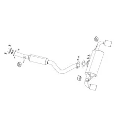 Fujitsubo Authorize R Cat Back Exhaust Toyota GR Yaris 20+