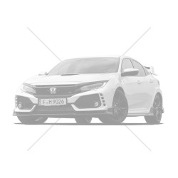 Genuine Edm Honda Red Front Ambient Footlight Civic Type R Fk8 17+