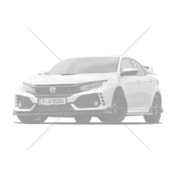 Genuine Edm Honda Red Front Ambient Footlight Civic Type R Fk8 17+