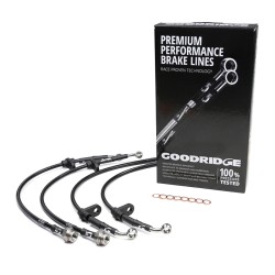 Goodridge Full Stainless Steel Braided Brake Line Hoses Set Honda Civic Type R Fn2 07-11