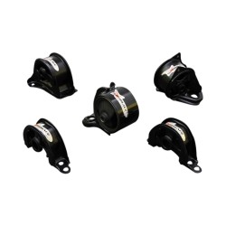 Hardrace Hardened Engine Mounts 5pc Set Mt Honda Civic Eg B16a D16z6 92-96