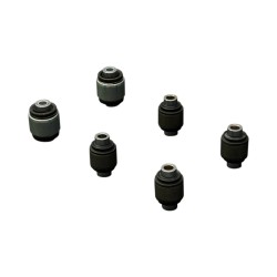 Hardrace Spherical Bearings Rear Lower Arm Bushes (50mm Shock Bush) 6pc Set Honda Civic Eg 92-96