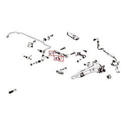Hardrace Rear Lower Arm Bushing Harden Rubber (6 Piece Set) Honda DC2