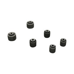 Hardrace Hardened Rubber Rear Lower Arm Bush Aluminium Body 6pc Set Mitsubishi Evo 4-9 96-07