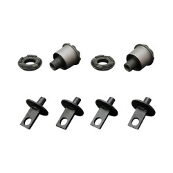 Hardrace Hardened Rubber Rear Trailing Arm Bushes 8pc Set Honda Civic Fd 06-11