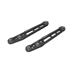 Hardrace Black Aluminium Rear Lower Control Arm With Hardened Rubber Bushes 2pc Set Honda Civic Ek 96-00