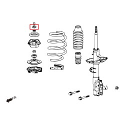 Hardrace Front Reinforced Absorber Nut (2 Piece Set) Honda Fit 14- GK