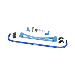 Hardrace 25.4mm Rear Roll Bar And Sub Frame Brace 8pc Set Honda Civic Ek 96-00