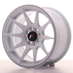 Japan Racing JR11 Alloy Wheel 15x8 - 4x100 / 4x114.3 - ET25 - White