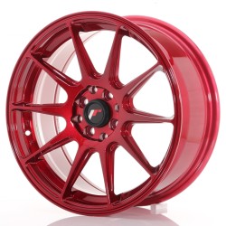 Japan Racing JR11 Alloy Wheel 17x7.25 - 4x100 / 4x114.3 - ET35 - Matt Red