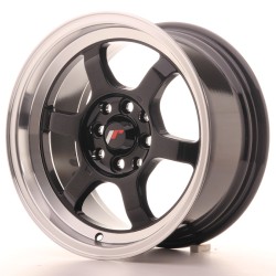 Japan Racing JR12 Alloy Wheel 15x7.5 - 4x100 / 4x108 - ET26 - Gloss Black