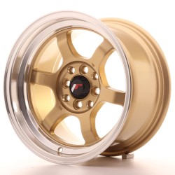 Japan Racing JR12 Alloy Wheel 15x8.5 - 4x114.3 / 4x100 - ET13 - Gold