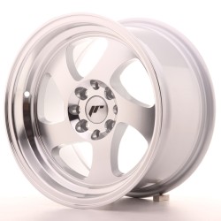 Japan Racing JR15 Alloy Wheel 15x8 - 4x100 / 4x108 - ET20 - Machined Silver