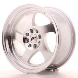 Japan Racing JR15 Alloy Wheel 16x8 - 4x100 / 4x108 - ET25 - Machined Silver