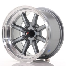 Japan Racing JR19 Alloy Wheel 14x8 - 4x100 - ET-13 - Gun Metal