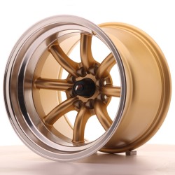 Japan Racing JR19 Alloy Wheel 15x10.5 - 4x100 / 4x114.3 - ET-32 - Gold