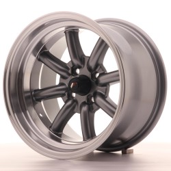 Japan Racing JR19 Alloy Wheel 15x9 - 4x100 - ET-13 - Gun Metal