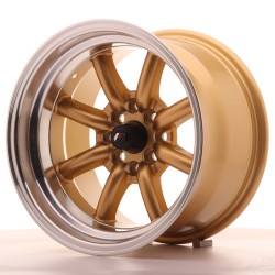 Japan Racing JR19 Alloy Wheel 15x9 - 4x100 / 4x114.3 - ET-13 - Gold