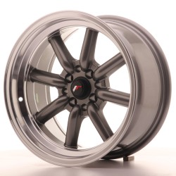 Japan Racing JR19 Alloy Wheel 16x8 - 4x100 / 4x114.3 - ET0 - Gun Metal