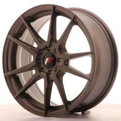 Japan Racing JR21 Alloy Wheel 17x7 - 4x100 / 4x108 - ET25 - Matt Bronze
