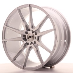 Japan Racing JR21 Alloy Wheel 19x8.5 - 5x114.3 / 5x112 - ET40 - Silver Machined Japan Racing JR21 Alloy Wheel 19x8.5 - 5x114.3 / 5x112 - ET40 - Silver Machined