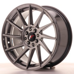 Japan Racing JR22 Alloy Wheel 17x8 - 4x100 / 4x114.3 - ET35 - Hyper Black