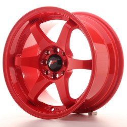 Japan Racing JR3 Alloy Wheel 15x8 - 4x108 / 4x100 - ET25 - Red