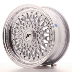 Japan Racing JR9 Alloy Wheel 15x7 - 4x100 / 4x108 - ET20 - Silver + Silver Bolts Japan Racing JR9 Alloy Wheel 15x7 - 4x100 / 4x108 - ET20 - Silver + Silver Bolts