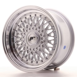 Japan Racing JR9 Alloy Wheel 15x8 - 4x108 / 4x100 - ET20 - Silver + Silver Bolts Japan Racing JR9 Alloy Wheel 15x8 - 4x108 / 4x100 - ET20 - Silver + Silver Bolts