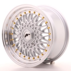 Japan Racing JR9 Alloy Wheel 16x8 - 4x108 / 4x100 - ET25 - Silver + Gold Bolts Japan Racing JR9 Alloy Wheel 16x8 - 4x108 / 4x100 - ET25 - Silver + Gold Bolts