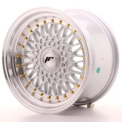 Japan Racing JR9 Alloy Wheel 16x9 - 4x108 / 4x100 - ET20 - Silver + Gold Bolts